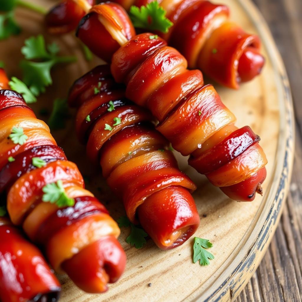 Satisfy your guests with bacon wrapped smokies, an easy and irresistible appetizer perfect for any party or gathering. A savory crowd-pleaser!